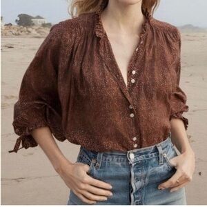 Doen top in ditsy floral